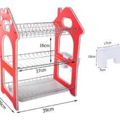 Kolmetasandiline nõudekuivatusrest Soodukas.Com