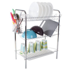 Kolmetasandiline nõudekuivatusrest Soodukas.Com