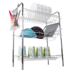 Kolmetasandiline nõudekuivatusrest Soodukas.Com