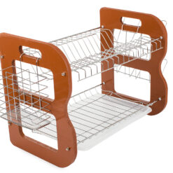 Kahekihiline puidust nõudekuivatusrest Soodukas.Com