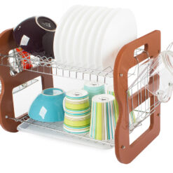 Kahekihiline puidust nõudekuivatusrest Soodukas.Com