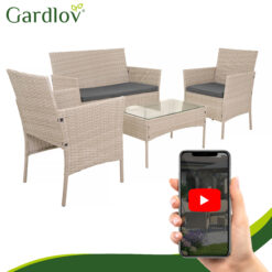 Aiamööbli komplekt – diivan, 2 tugitooli ja laud Soodukas.Com