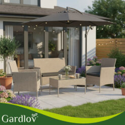 Aiamööbli komplekt – diivan, 2 tugitooli ja laud Soodukas.Com