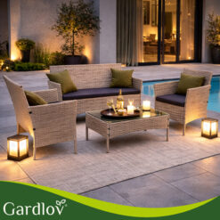 Aiamööbli komplekt – diivan, 2 tugitooli ja laud Soodukas.Com