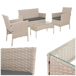 Aiamööbli komplekt – diivan, 2 tugitooli ja laud Soodukas.Com