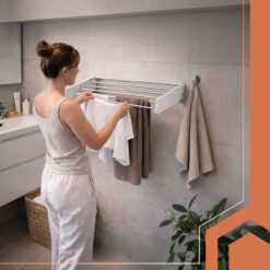 Seinale kinnitatav kokkupandav pesukuivatusrest 80cm Soodukas.Com
