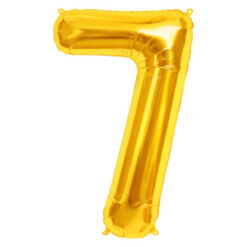 Numbriga õhupall 66cm - nr 7, kuldne Soodukas.Com