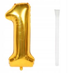 Numbriga õhupall 66cm - nr 1, kuldne Soodukas.Com