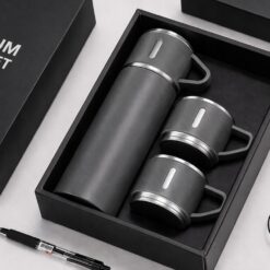 Alternative view of Roostevabast terasest termos 400ml + 3 tassi