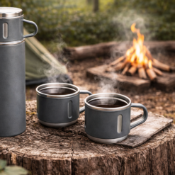 Roostevabast terasest termos 400ml + 3 tassi Soodukas.Com