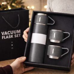 Roostevabast terasest termos 400ml + 3 tassi Soodukas.Com