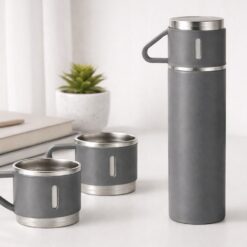 Roostevabast terasest termos 400ml + 3 tassi Soodukas.Com