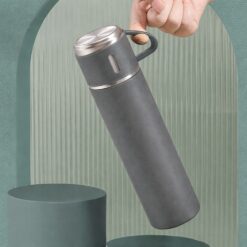 Roostevabast terasest termos 400ml + 3 tassi Soodukas.Com