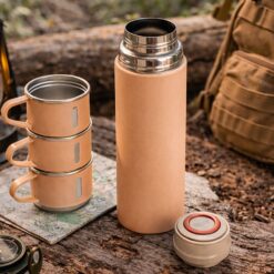 Alternative view of Roostevabast terasest termos 400ml + 3 tassi