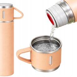 Roostevabast terasest termos 400ml + 3 tassi Soodukas.Com