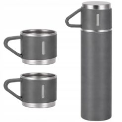 Roostevabast terasest termos 400ml + 3 tassi Soodukas.Com