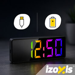 LED äratuskell värvilise ekraani ja termomeetriga Soodukas.Com