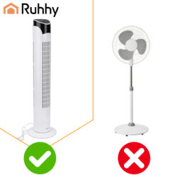 Vaikne tornventilaator puldi ja LED-ekraaniga Soodukas.Com
