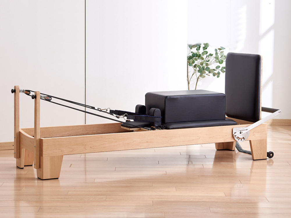 Pilates reformer treeningvoodi reguleeritava takistuse ja puidust raamiga – Soodukas.Com Pilates reformer treeningvoodi reguleeritava takistuse ja puidust raamiga - Image 2