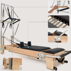 Alternative view of Pilates reformer treeningvoodi Cadillac-torniga