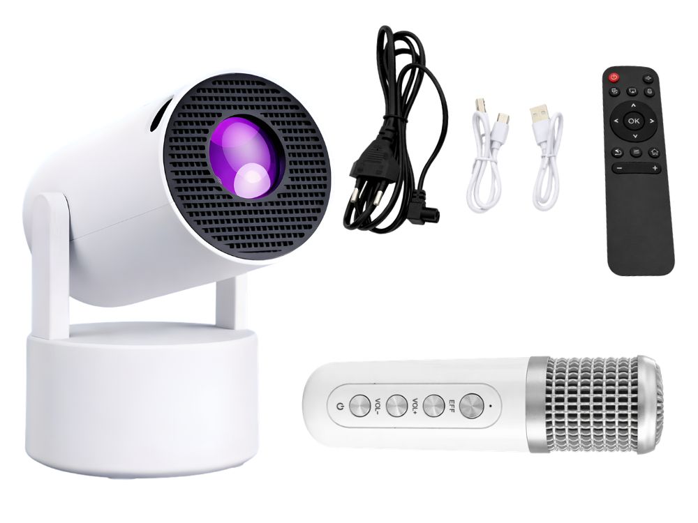 Android TV nutiprojektor LED-valguse, Bluetoothi ja mikrofoniga – Soodukas.Com Android TV nutiprojektor LED-valguse, Bluetoothi ja mikrofoniga - Image 2