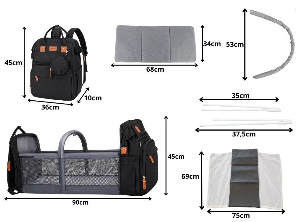 Multifunktsionaalne beebitarvete seljakott kokkupandava lamamisosaga – Soodukas.Com Multifunktsionaalne beebitarvete seljakott kokkupandava lamamisosaga - Image 4