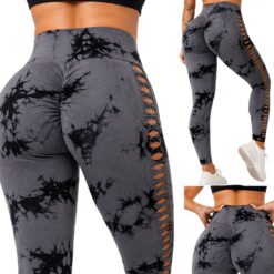 Marmormustrilised push-up retuusid S/M