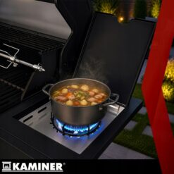 Gaasigrill 2+1 põletiga, malmresti ja külgpõletiga Soodukas.Com